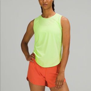 Lululemon High Neck Split Hem Run Tank